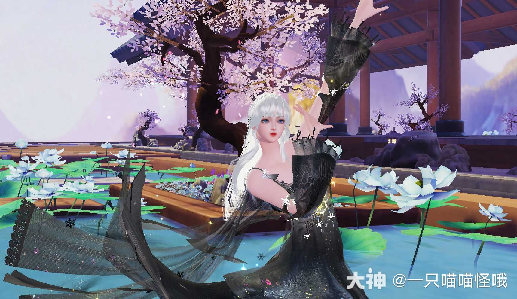 清夜染霜華，寒光入窗紗，快換上《天下》手游新時裝探尋大荒夜色！