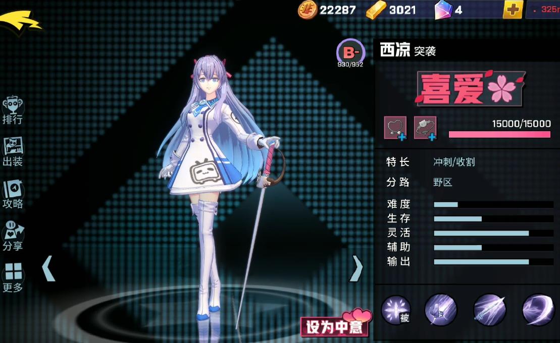非人學(xué)園西涼的技能有什么用