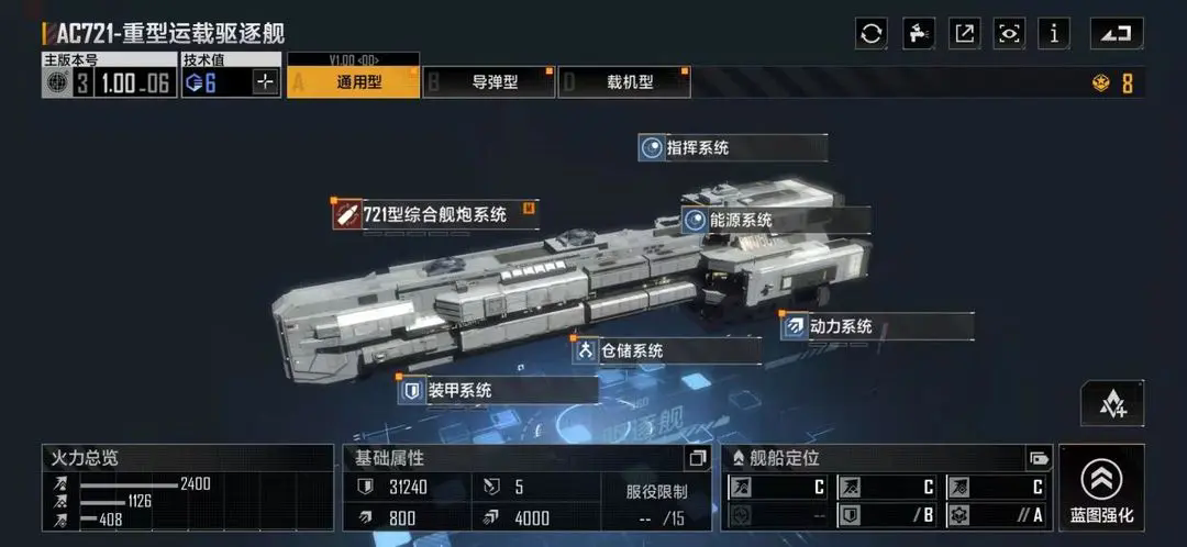無盡的拉格朗日AC721驅(qū)逐艦怎么樣