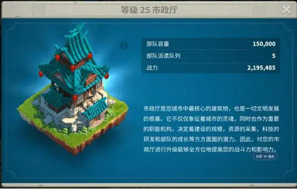 萬國覺醒市政廳怎么快速升級