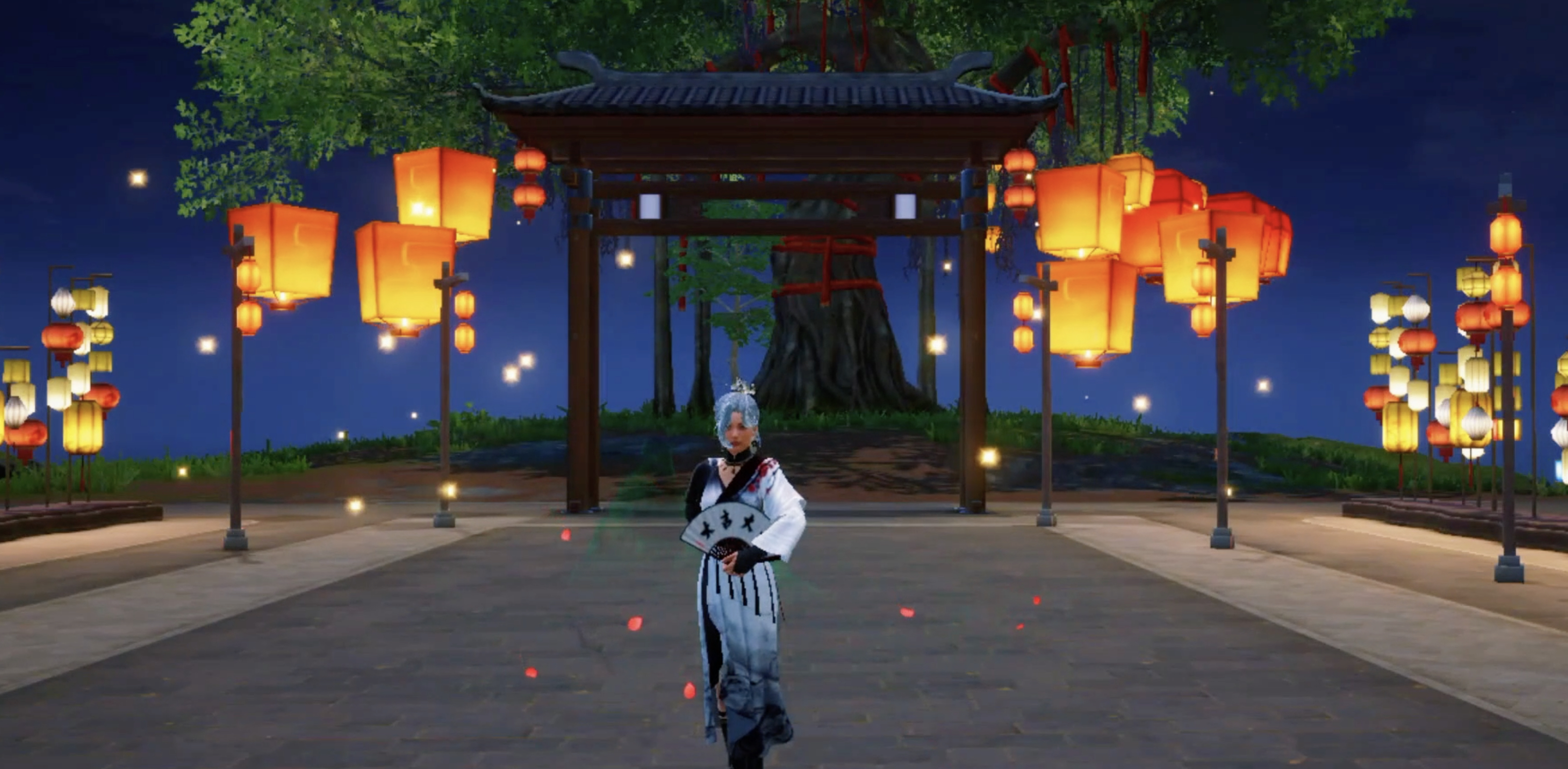 空投萬千燈火《和平精英》攜手杭州清河坊開啟祈福燈會