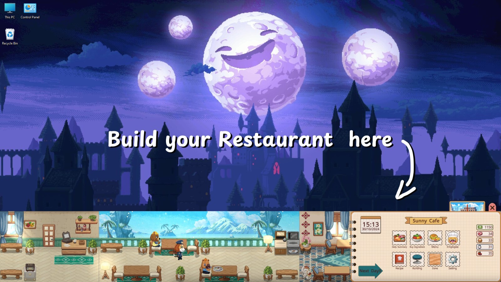 溫馨餐廳管理游戲《Not Monday Cafe》Steam頁面開放，發(fā)售日期待定！