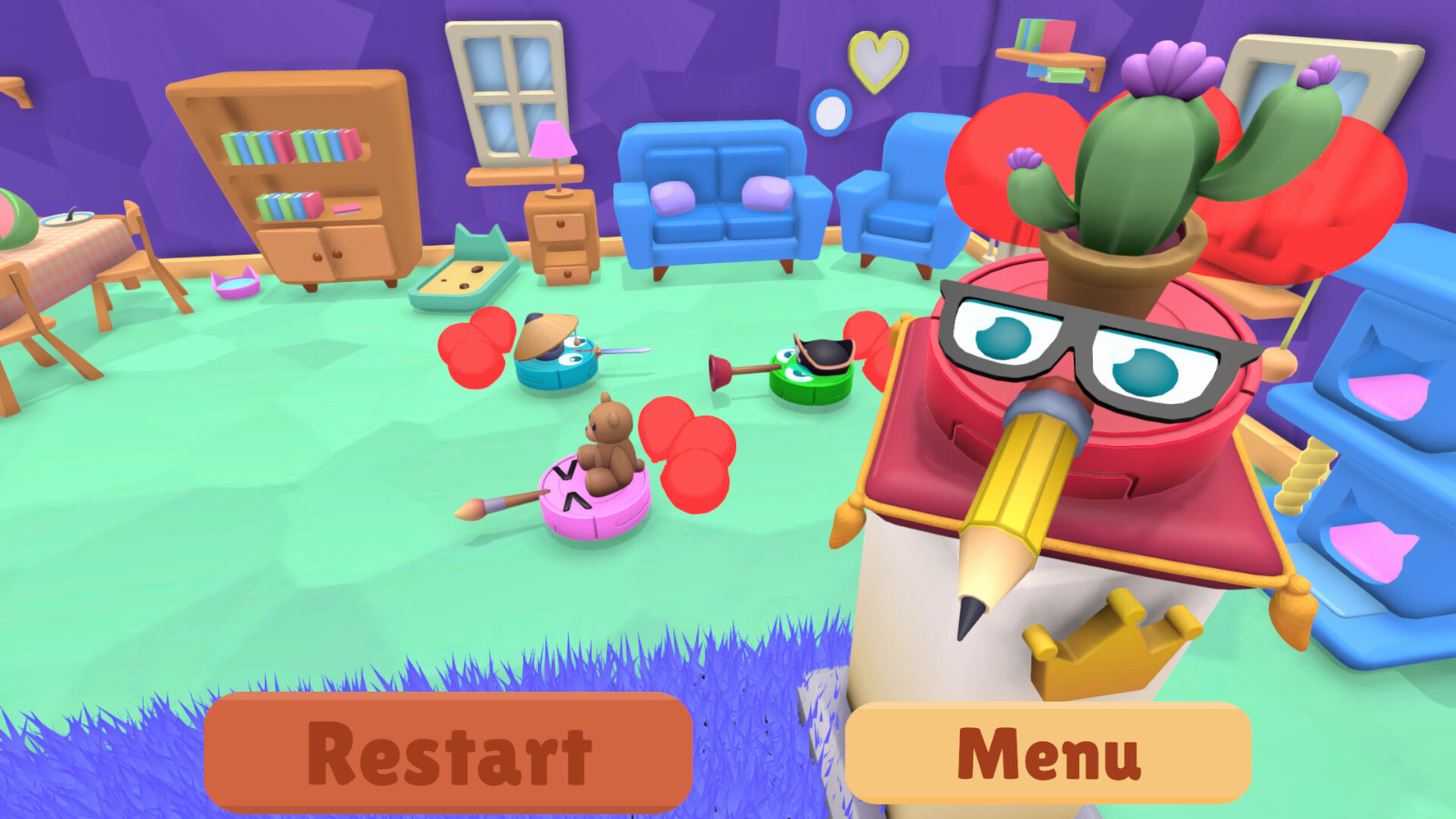 派對(duì)亂斗游戲《瘋狂吸塵器》Steam頁(yè)面公布，發(fā)售日期待定！