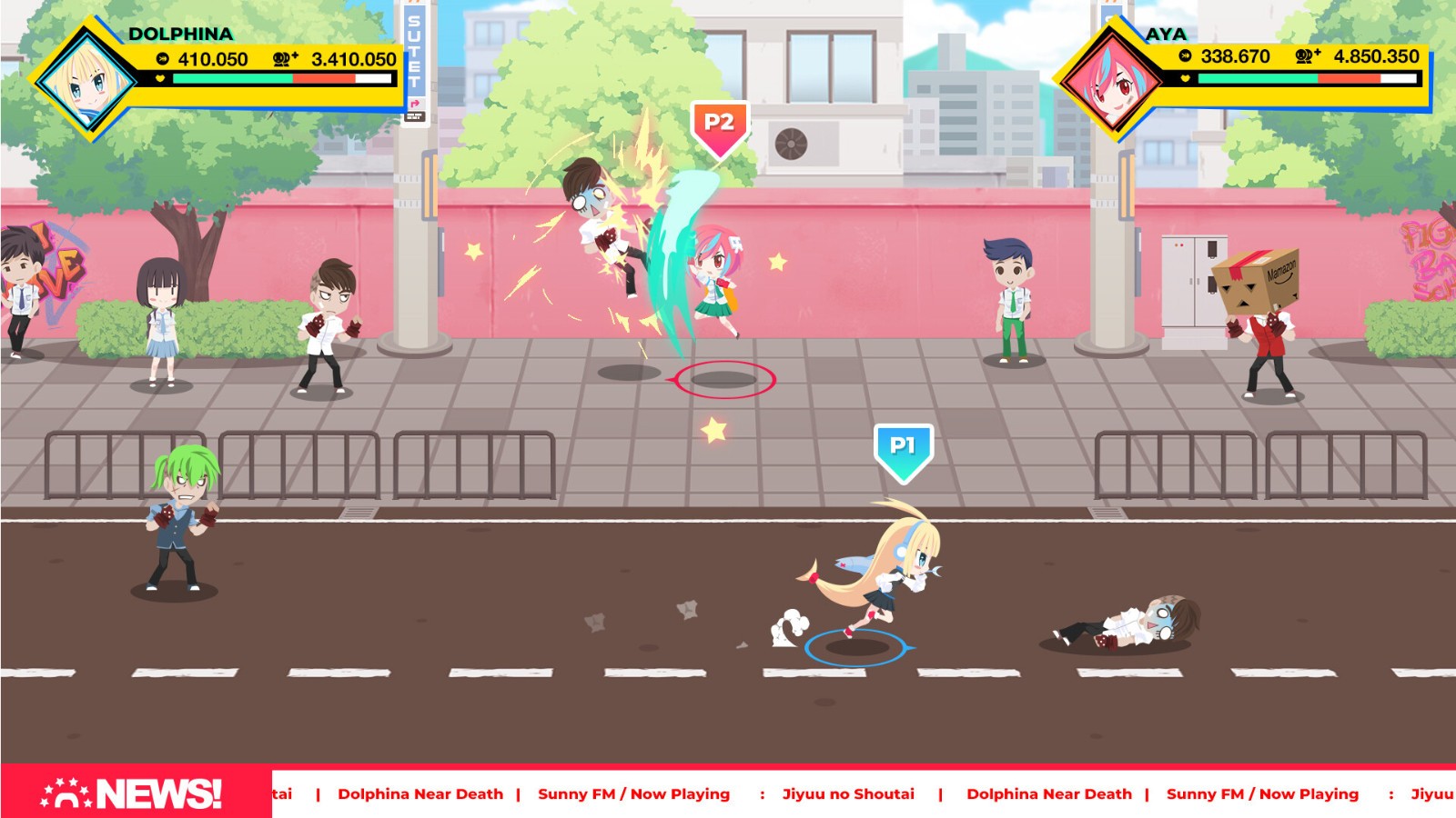 清版街機動作游戲《School Beat》Steam頁面開放，發(fā)售日期待定！