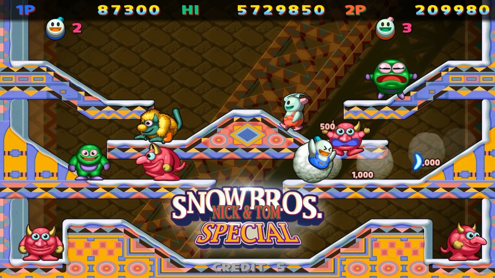經(jīng)典游戲重制 《雪人兄弟:周年紀念版》Steam頁面上線！