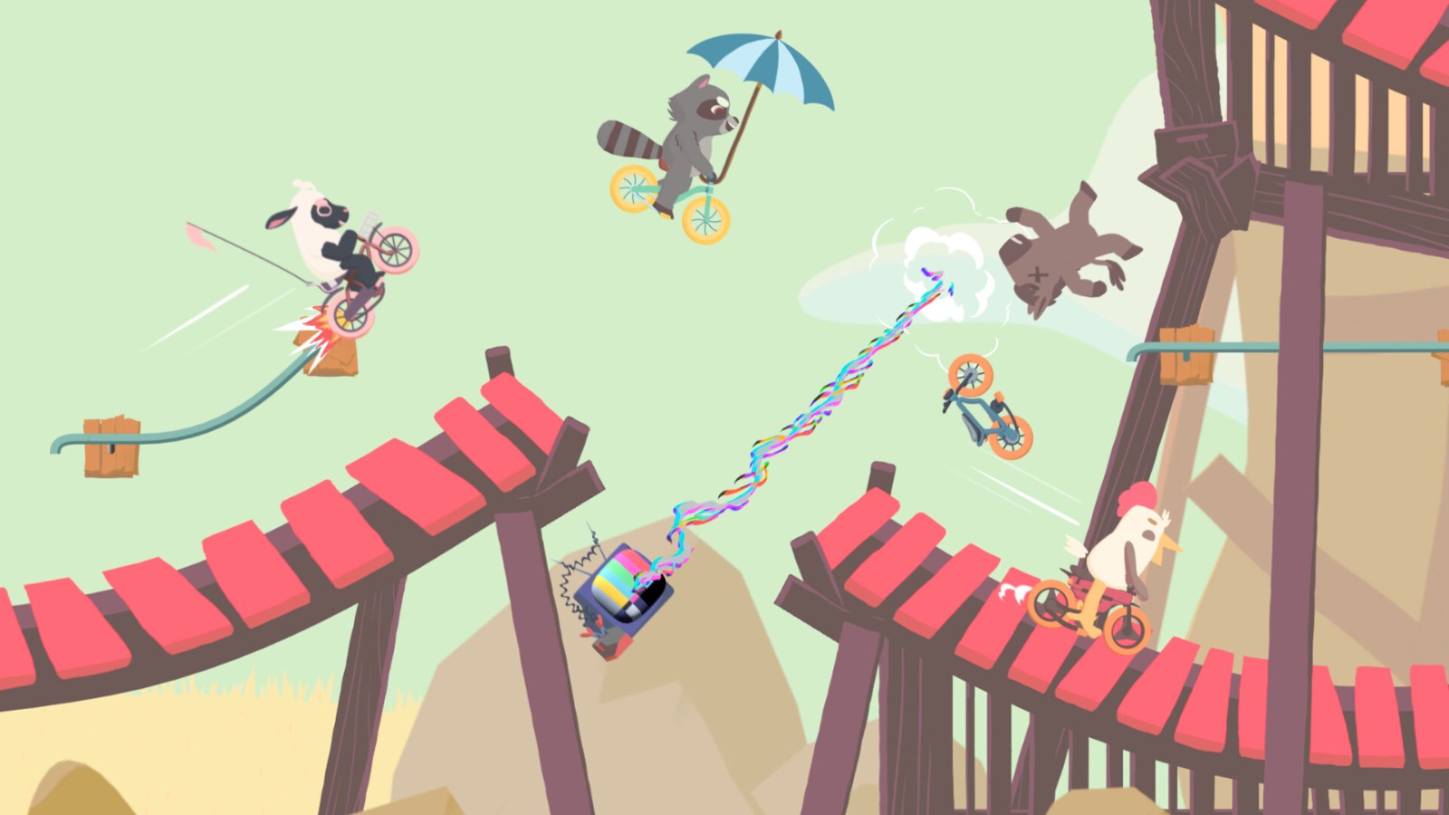 自行車競速派對游戲《Ultimate Sheep Raccoon》Steam頁面上線，明年發(fā)售！