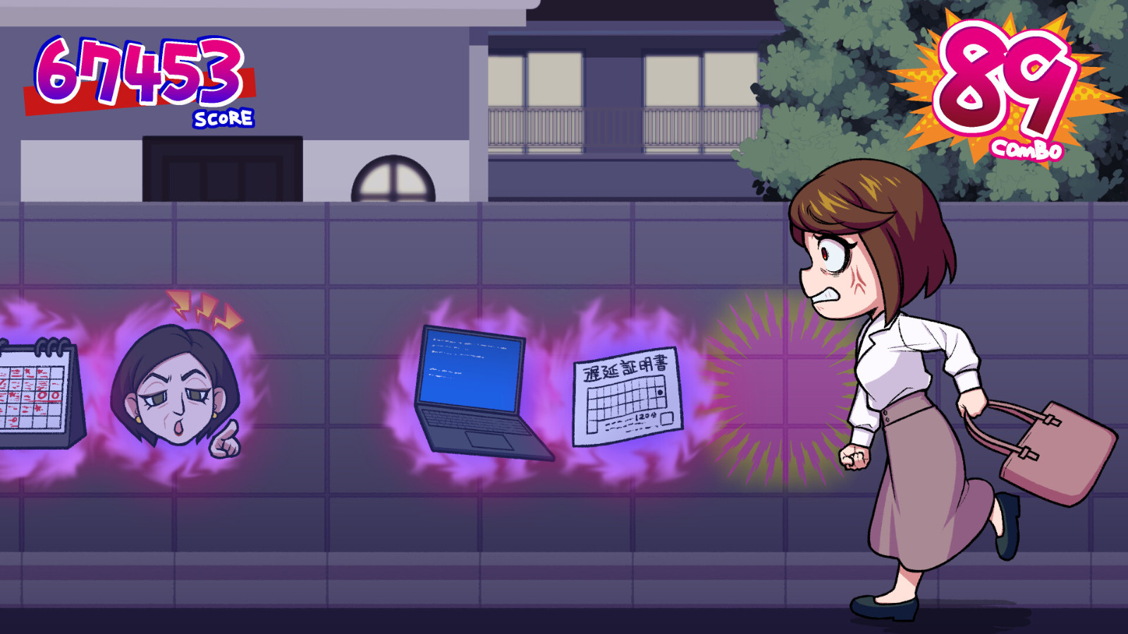 解壓節(jié)奏游戲《マジギレ限界OLちゃん》Steam頁面上線，明年發(fā)售！