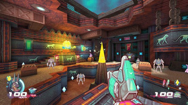 卡通渲染復(fù)古FPS新游《RetroBlazer》Steam頁(yè)面上線(xiàn)！