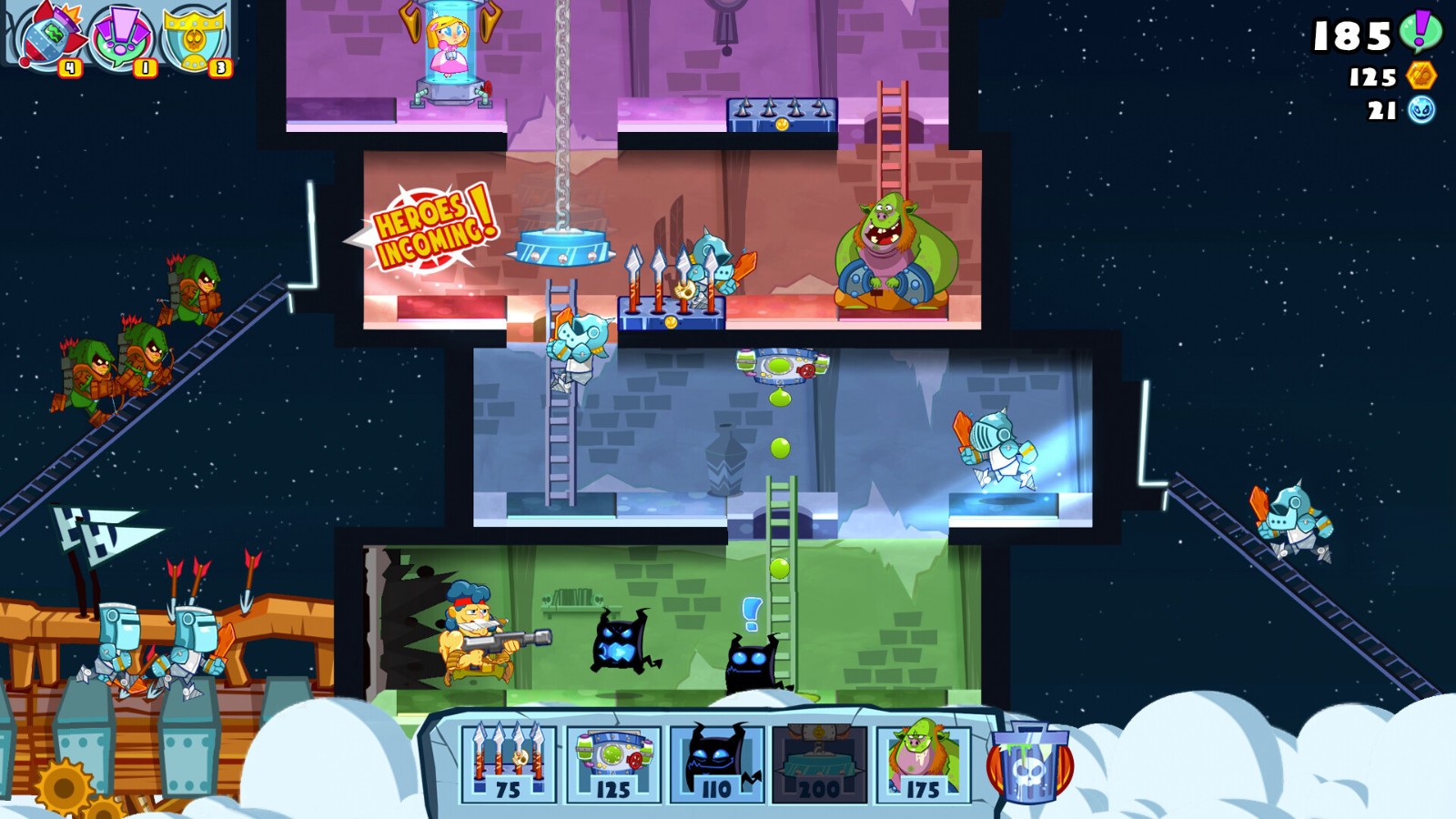 塔防解謎游戲《Castle Doombad Classic》今日Steam頁面上線，年內(nèi)發(fā)售！