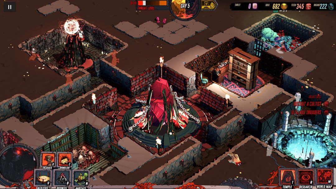 實(shí)時(shí)戰(zhàn)術(shù)地牢建造游戲《Cthulhu Keeper》Steam頁(yè)面開(kāi)放，發(fā)售日期待定！
